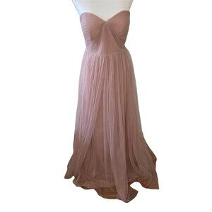 Jenny Yoo Collection Aidan Convertible Chiffon Dress Light Pink 8 Bridesmaid